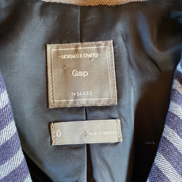 GAP striped blazer, SZ 0 - Picture 5 of 8